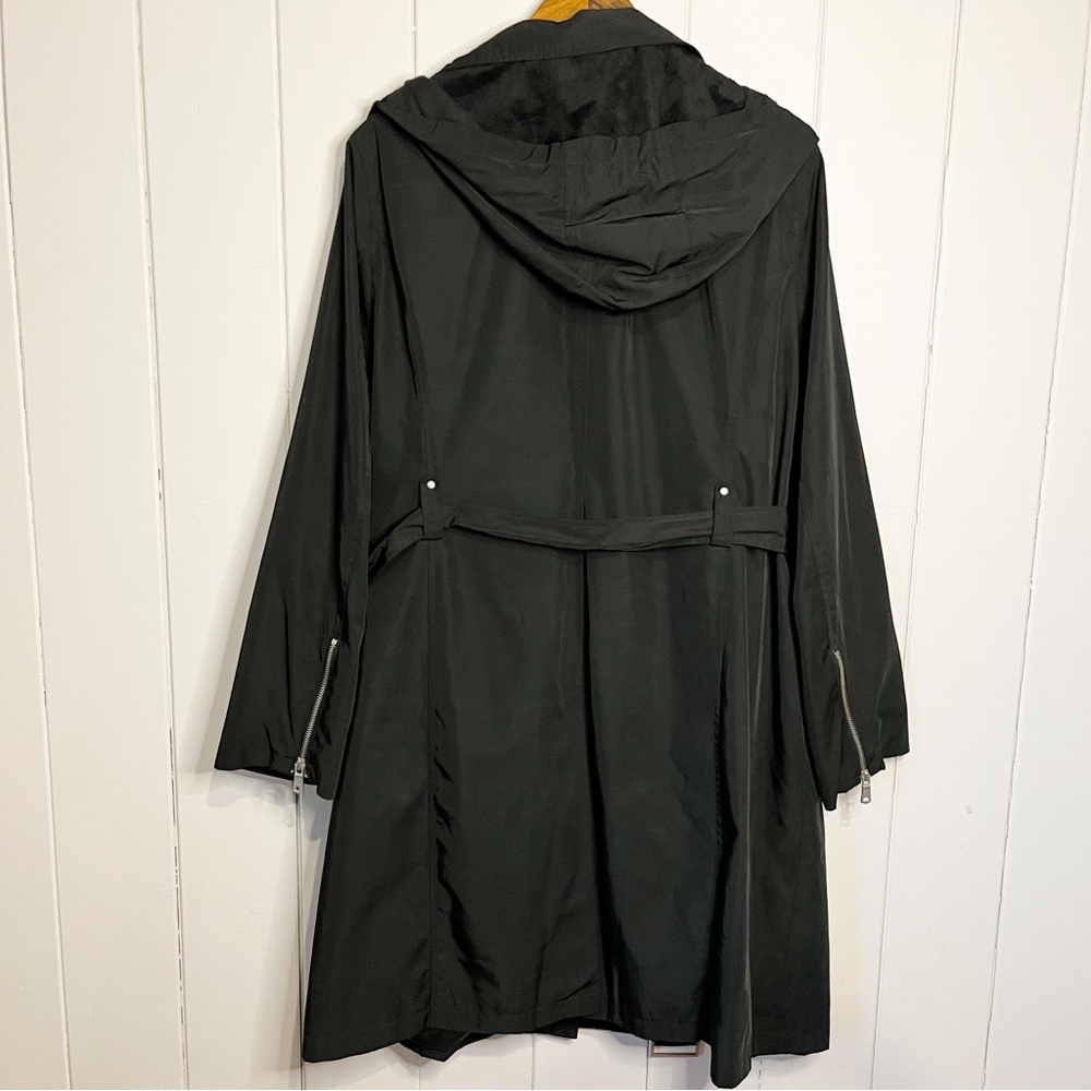 Avec Les Filles Black Trench Coat - Picture 8 of 8